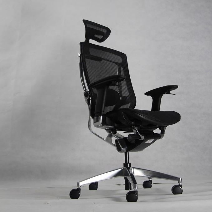 Armrest Contolling High Grade Ergonomic Office Chair In Full Mesh