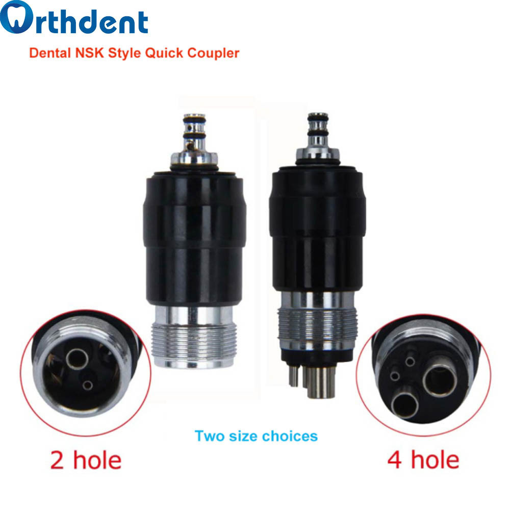 Orthdent 1Pcs Quick Coupler Connectorle Swivel Coupling Dental B2/M4 N/K Style High Speed Handpiece 2 Holes Instruments Dentist