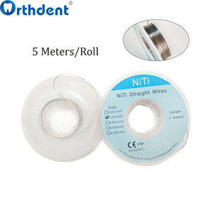 Orthdent Dental 5M/Roll Niti Straight Wires Orthodontic Arches Archwires for Tooth Braces Dentistry Correction Accessories