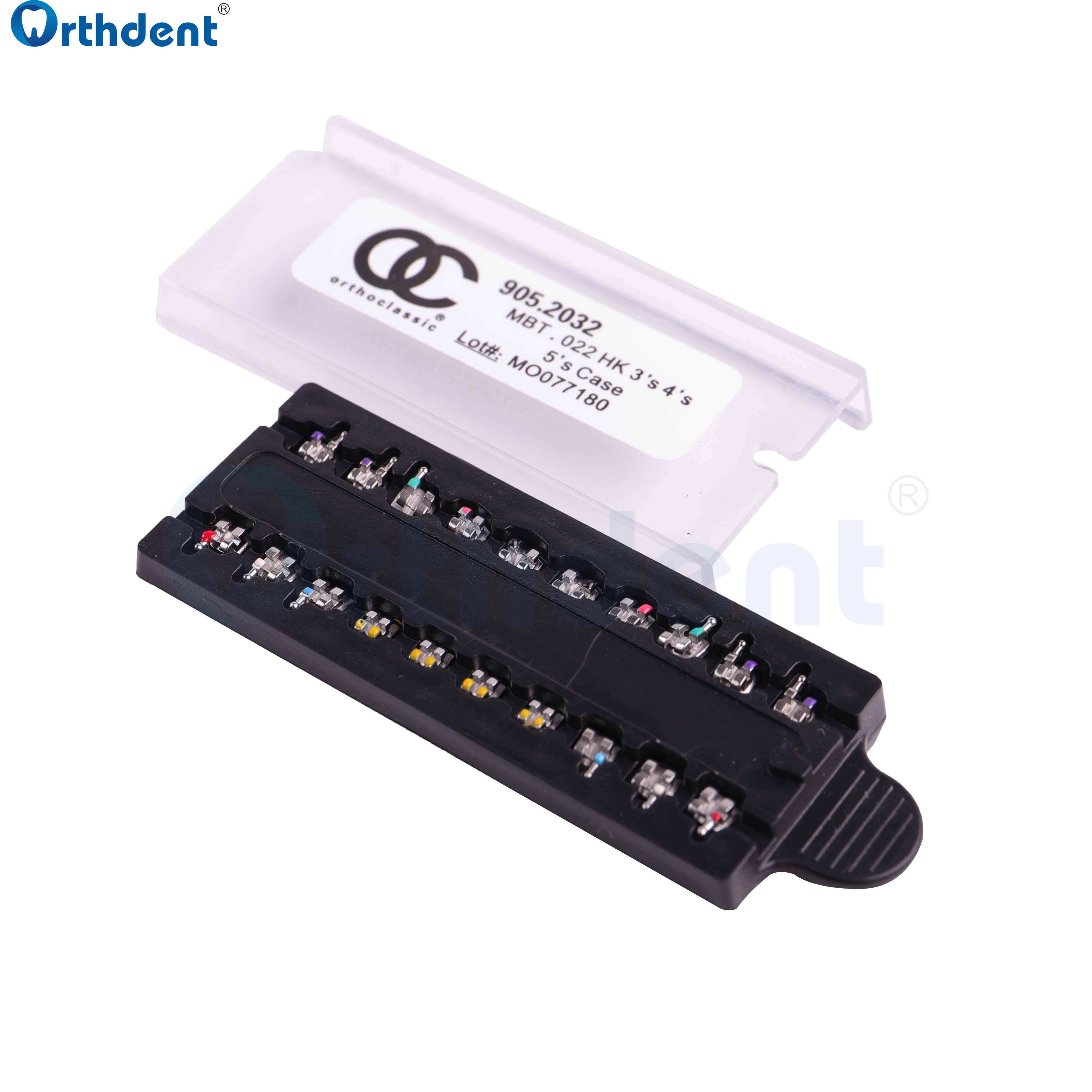 Orthdent 20Pcs/Box OC Dental Orthodontic Metal Braces MIM Bracket Mini MBT 022 3-4-5 Hooks Braces For Teeth Dental Consumables