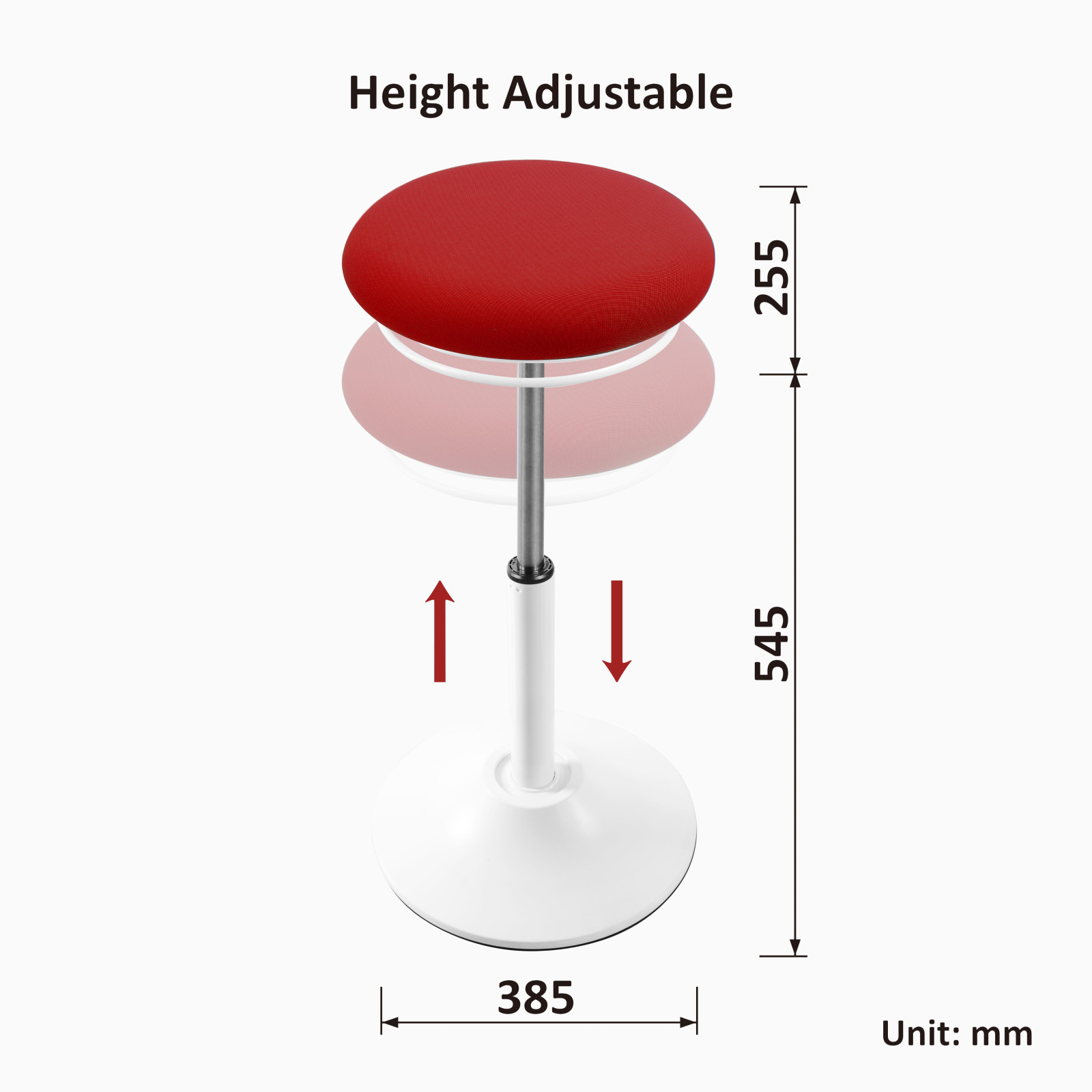 Bar Stool Waterproof Seat Cushion Adjustable Seat Height chair mechanism tilt