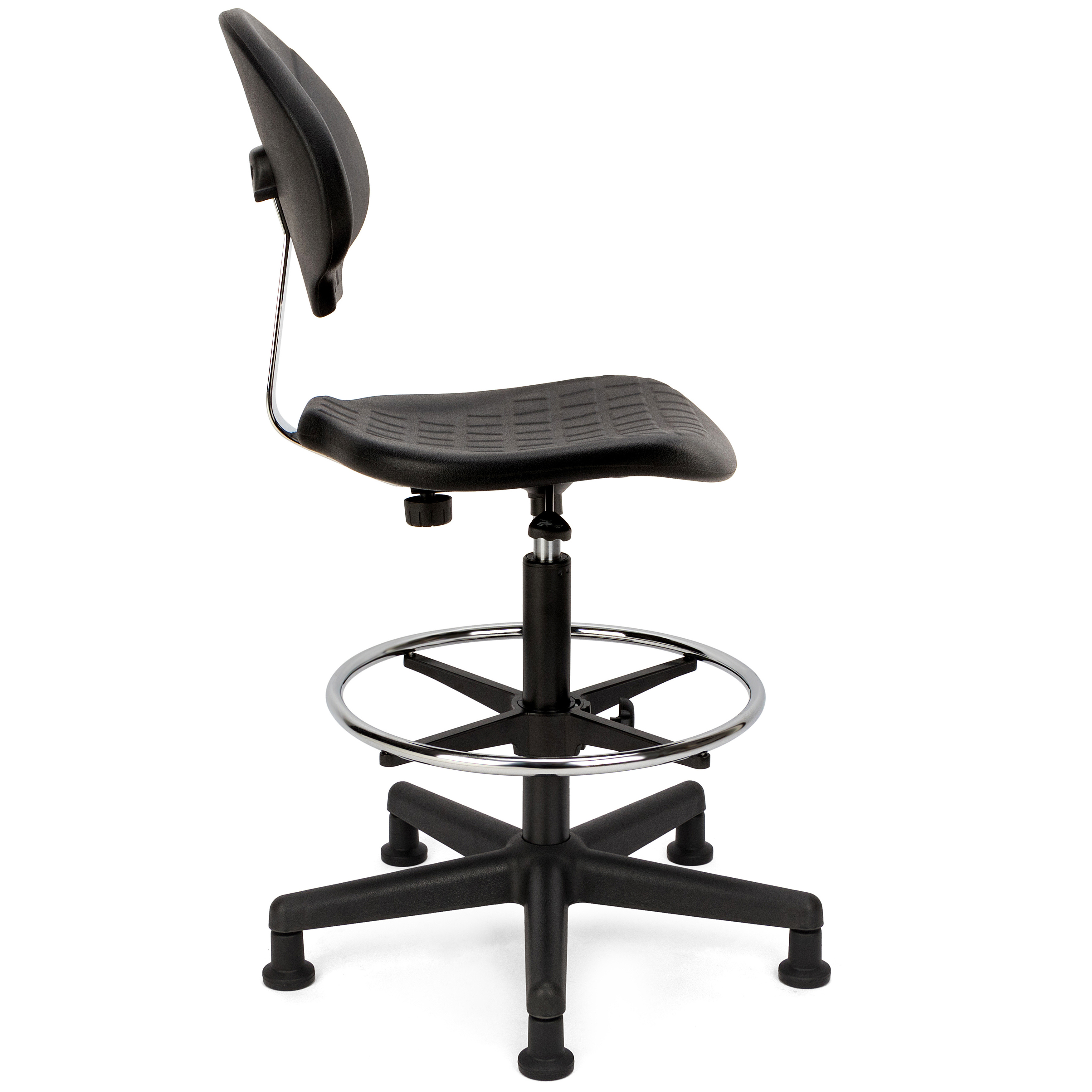 Height adjustable swivel lab chair for counter / drafting / school laboratory