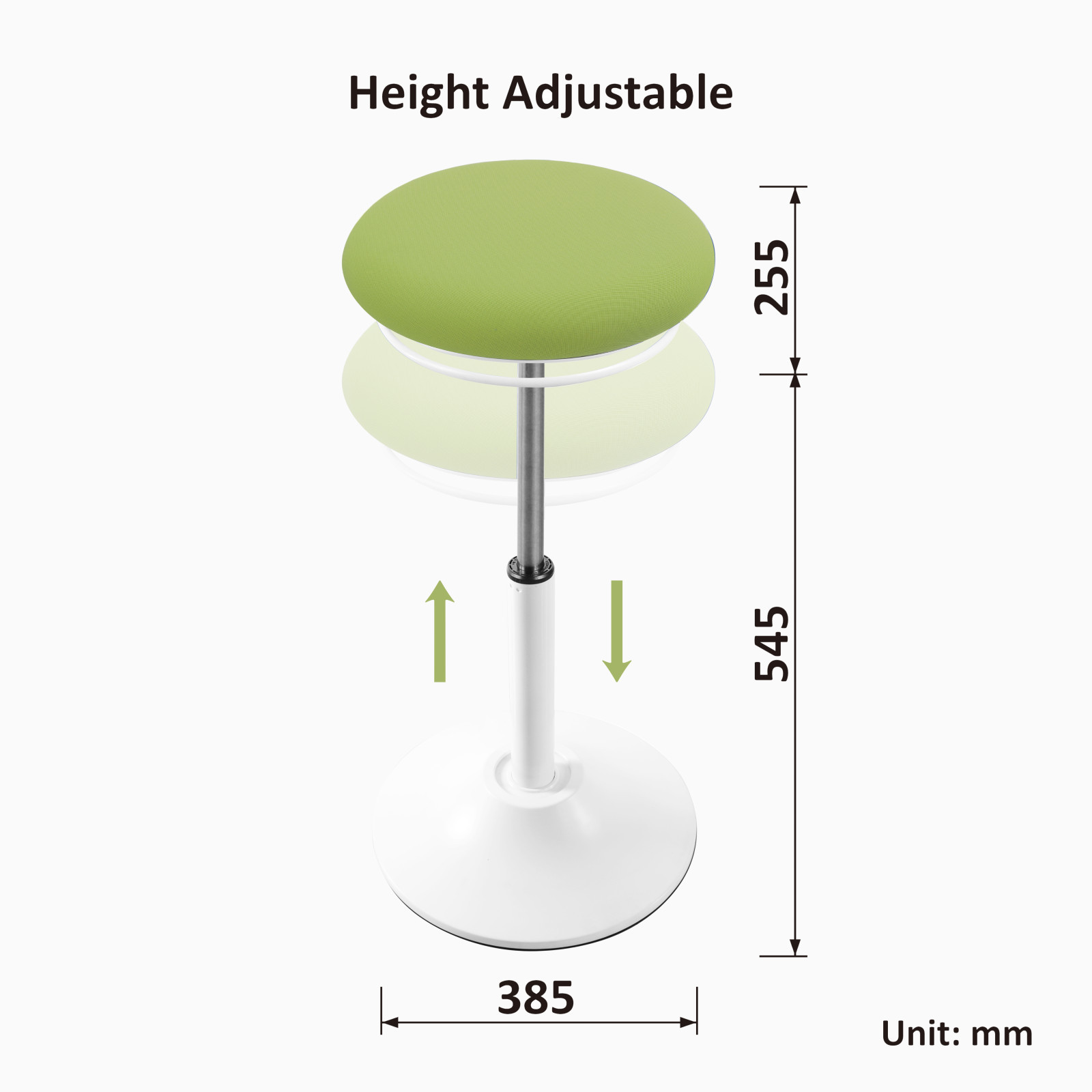 Wobble Stool Ergonomics Adjustable Height Active Sitting Chair for Barber