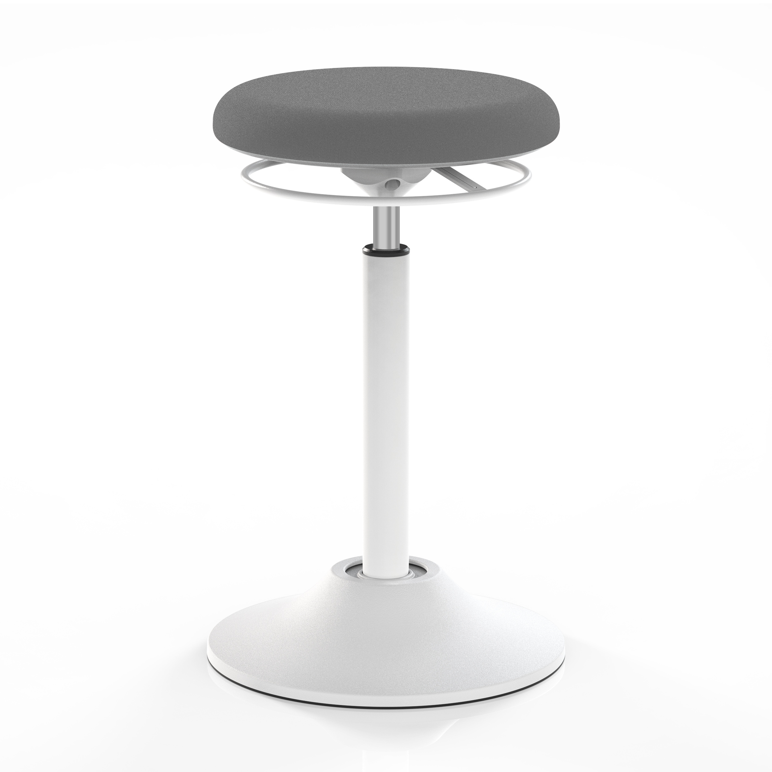 Ergonomic 360 Degree Tilting Round Seat with Cushion Swivel Chair