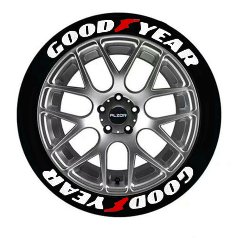 Car Tire Lettering Sticker GOODYEAR EAGLE F1 1.25