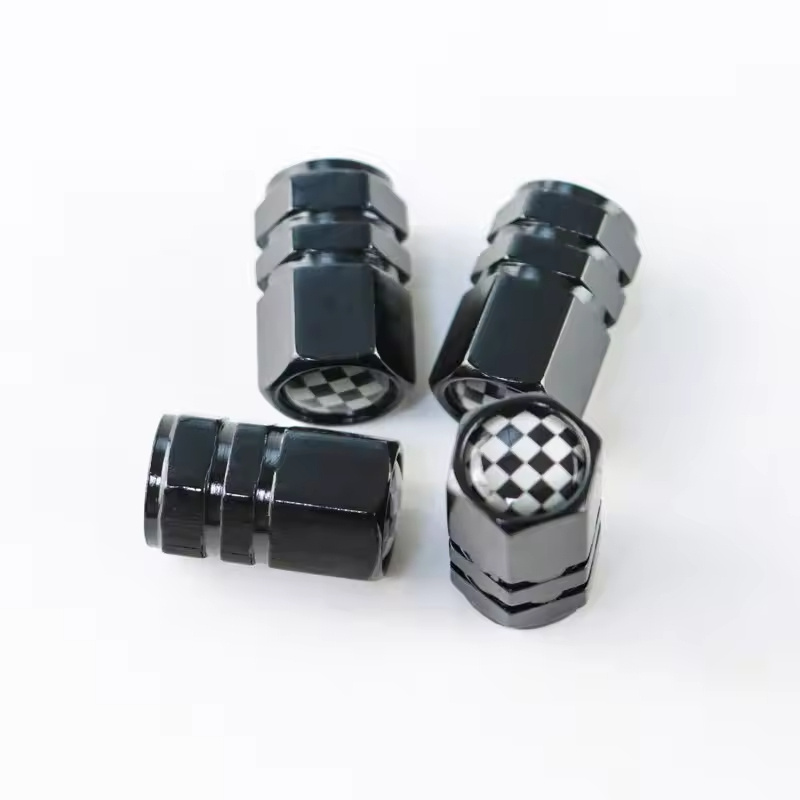 colorful metal Tire Valve Caps Car motorcycle bike Valve Stem Covers custom logo Wheel Rim Valve Caps