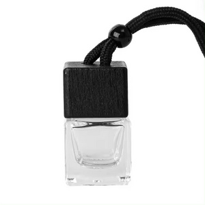 Custom paper 8ml black hanging smell wood air car deodorant air freshener perfume for car