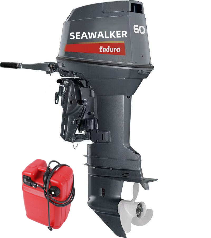 2 Stroke 60hp outboard motor long shaft manual start boat engine for sale