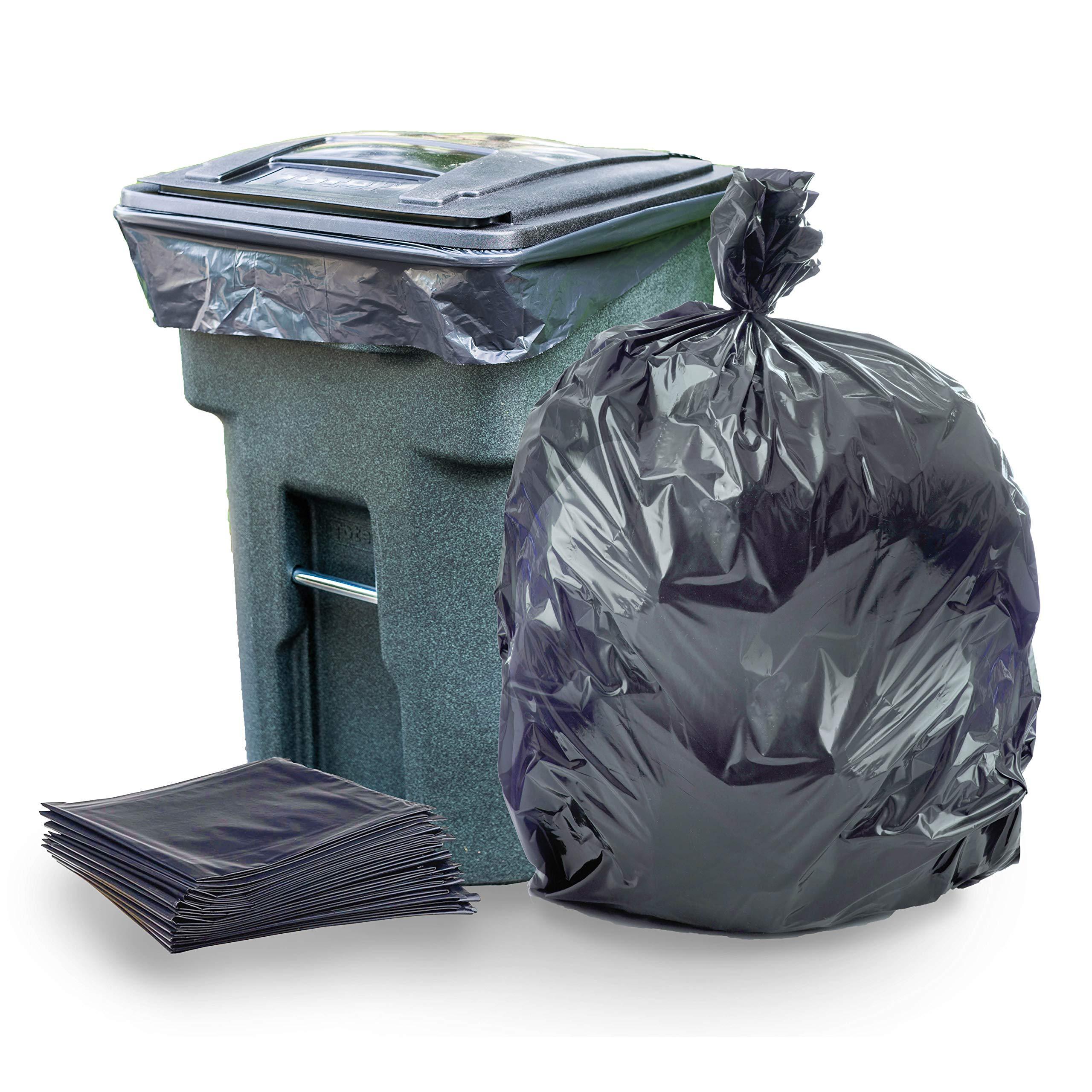 Black Hdpe Plastic Liner Refuse Trash Bags Garbage dustbin Plastic Bags 240l Black On Roll