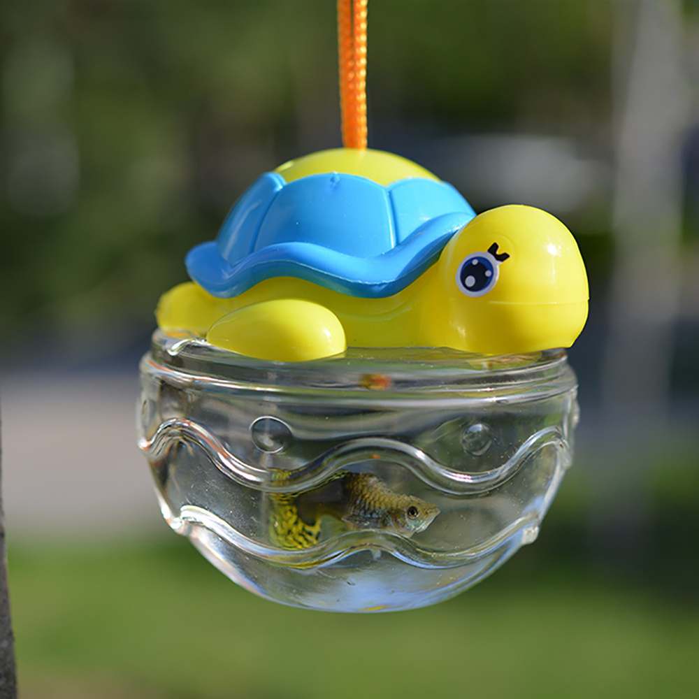 Wholesale Mini Fish Bottle Portable Plastic Pet Feeding Container Small Fish Tank Turtle Jellyfish Bottle Transport Box