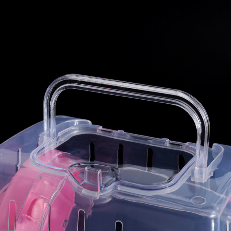 Hamster Outside Cage Clear Cage Poure Hamster Travel Carrier