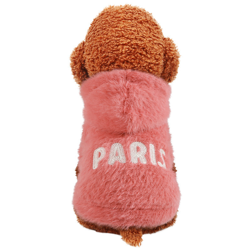 Pink Pet Clothes Autumn Winter Pet Clothes For Dog Hoodies Design