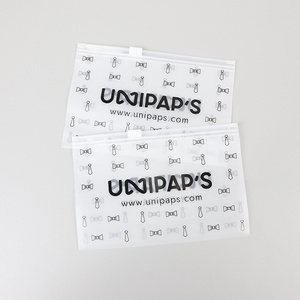 Wholesale Custom Logo Packaging Printed Logo  Zip Lock  Frosted Clothing Bags