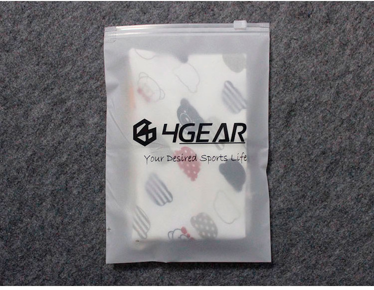 Custom Logo Printing Slide Matte/ Frosted Biodegradable Zipper Plastic Bag Clear Clothing Tshirt Poly Zip Bag With Own Logo