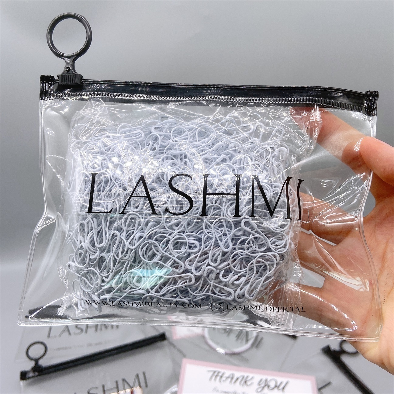 Custom Design Storage Bags Large Zipper Holographic Zip lock Bag  Transparent Pvc Cosmetic Bags With Zipper