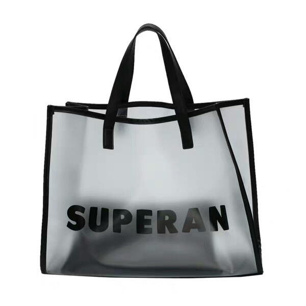 Transparent large bag female large capacity casual handbag