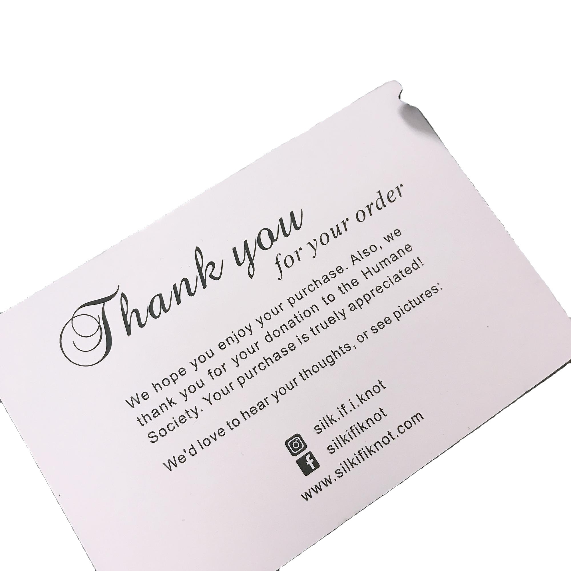 Thank you card business card  notes custom  printing  gift Greeting Printed Love Blank Invitations  Set  Envelope paper