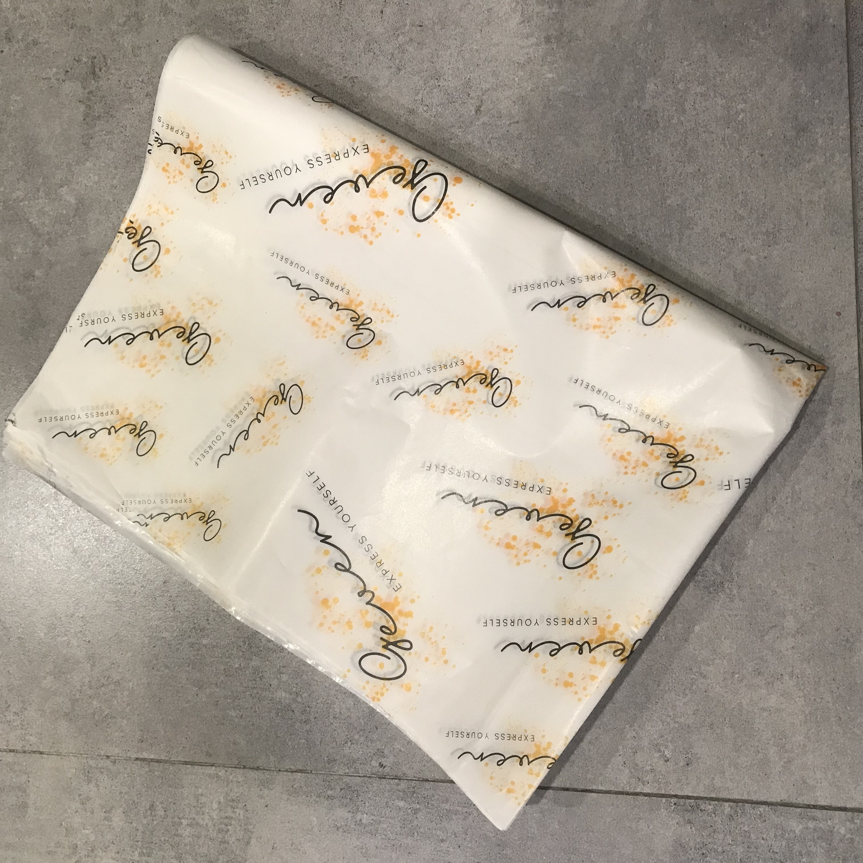 30 gsm Custom Logo Printed Grease proof Oil Greaseproof Paper Wax Food Wrapping Paper