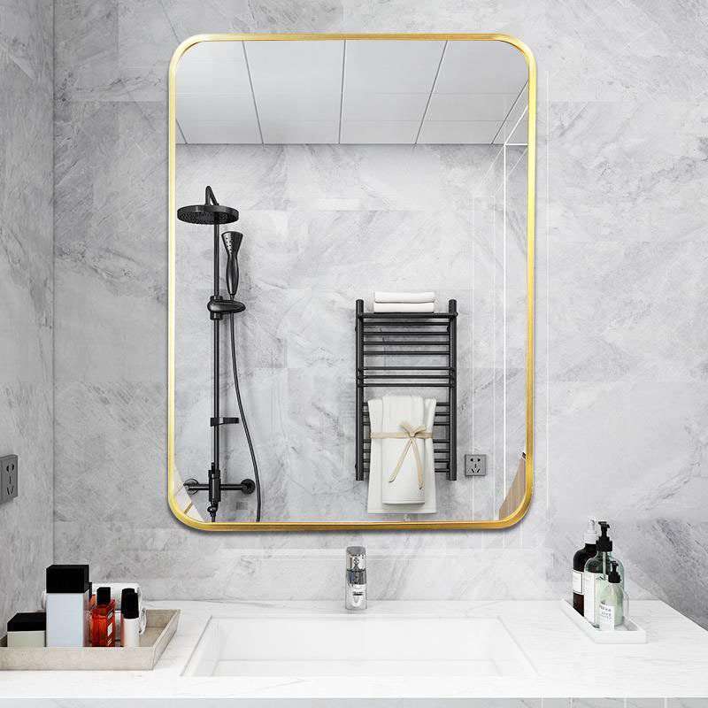 Wall Mounted Make Up Mirror Bathroom Mirror With frame Smart Led Light Mirror For Bathroom