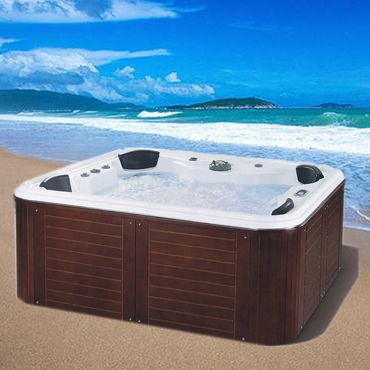 Garden Outdoor Hottub Massage Corner Whirlpool Balboa Hot Tub Swim Spa