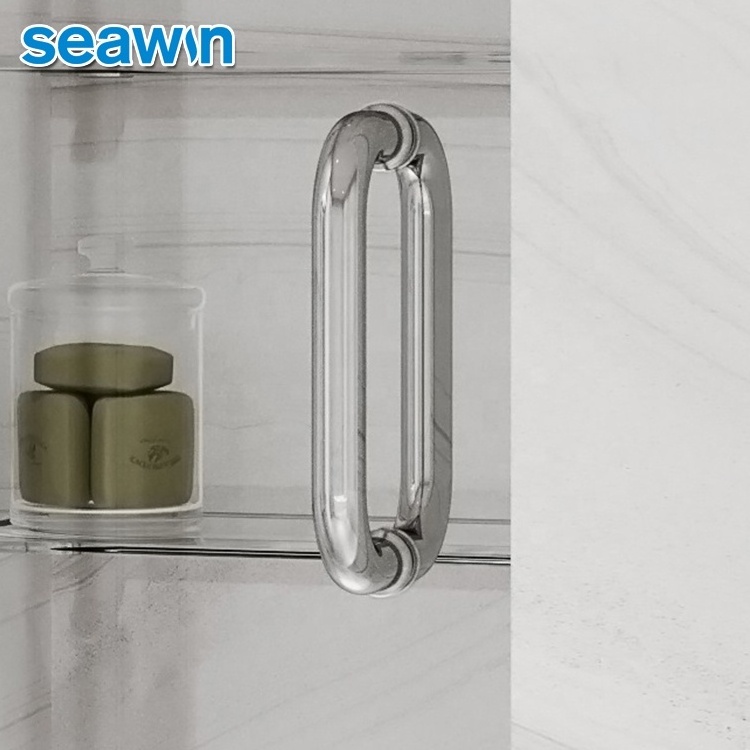 Sea Win 3/8 Inch Bath Door Industry Customized Glass Swing Shower Door With Hinged