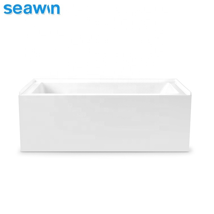 SeaWin Custom Bathroom Slim Bath Tubs Sizes Alcove Acrylic Skirt Rectangular Bathtub