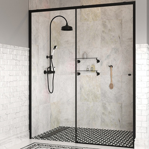 Seawin Latest Framed Tempered Glass Shower Room With Silding Shower Door