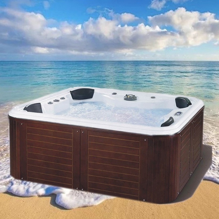 Garden Outdoor Hottub Massage Corner Whirlpool Balboa Hot Tub Swim Spa