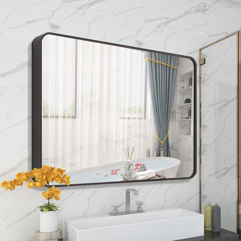 Wall Mounted Make Up Mirror Bathroom Mirror With frame Smart Led Light Mirror For Bathroom