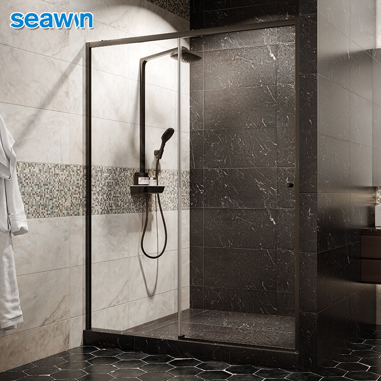 Seawin Latest Framed Tempered Glass Shower Room With Silding Shower Door