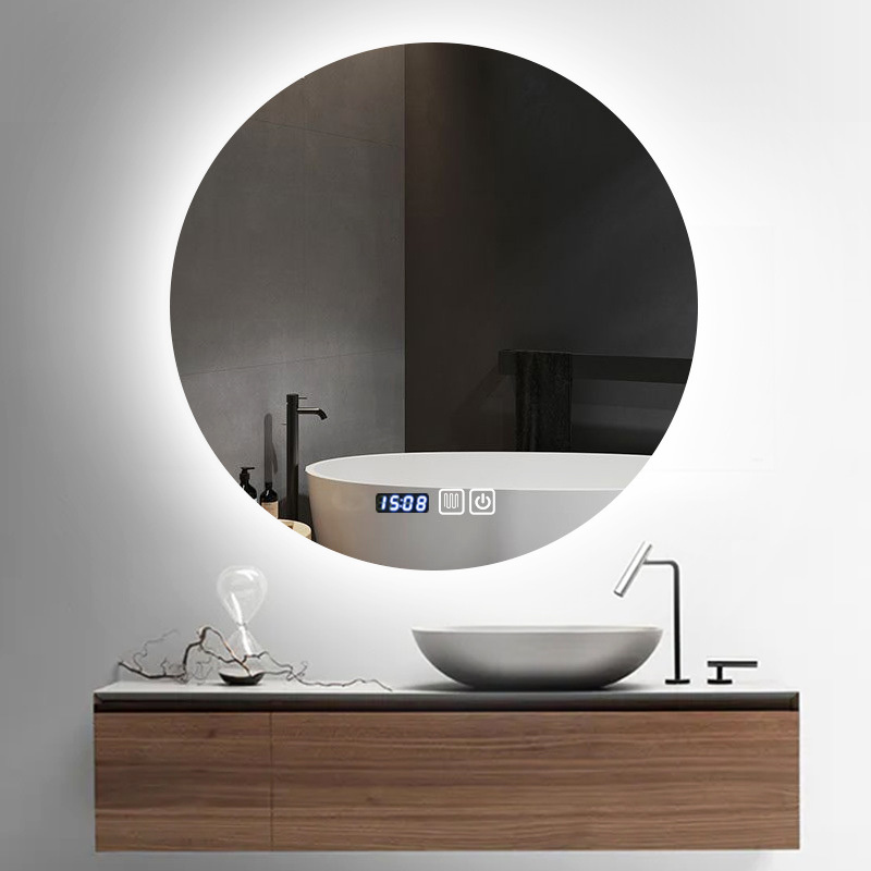 ETL smart light mirror illuminated backlit mirror defogger LED bathroom mirror