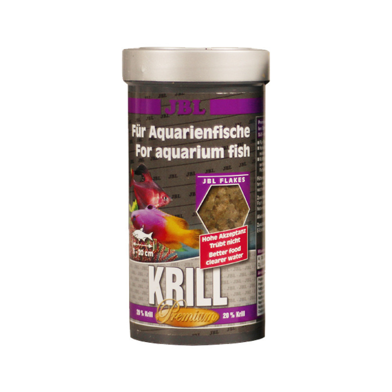 JBL Treasure Antarctic krill Garlic spirulina Vegetarian flakes Ornamental fish feed Light marine fish food