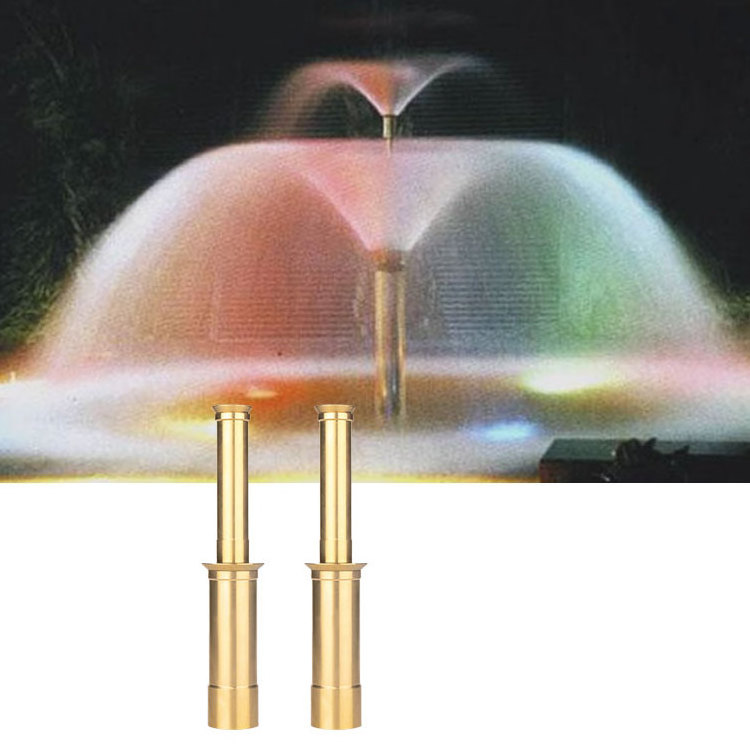 Fountain Accessories stainless steel 304 Brass Head Nozzle dry deck dancing fountain nozzles for fountain