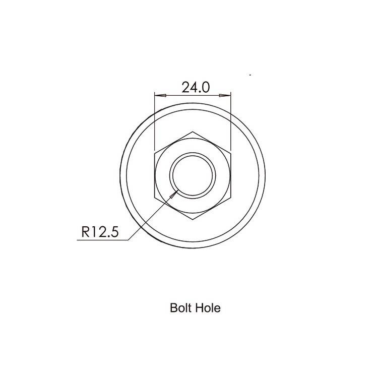 Manufacturer Wholesale White B type Medical Twin Caster Bolt Hole 4inch 5inch Heavy Duty Stem Caster