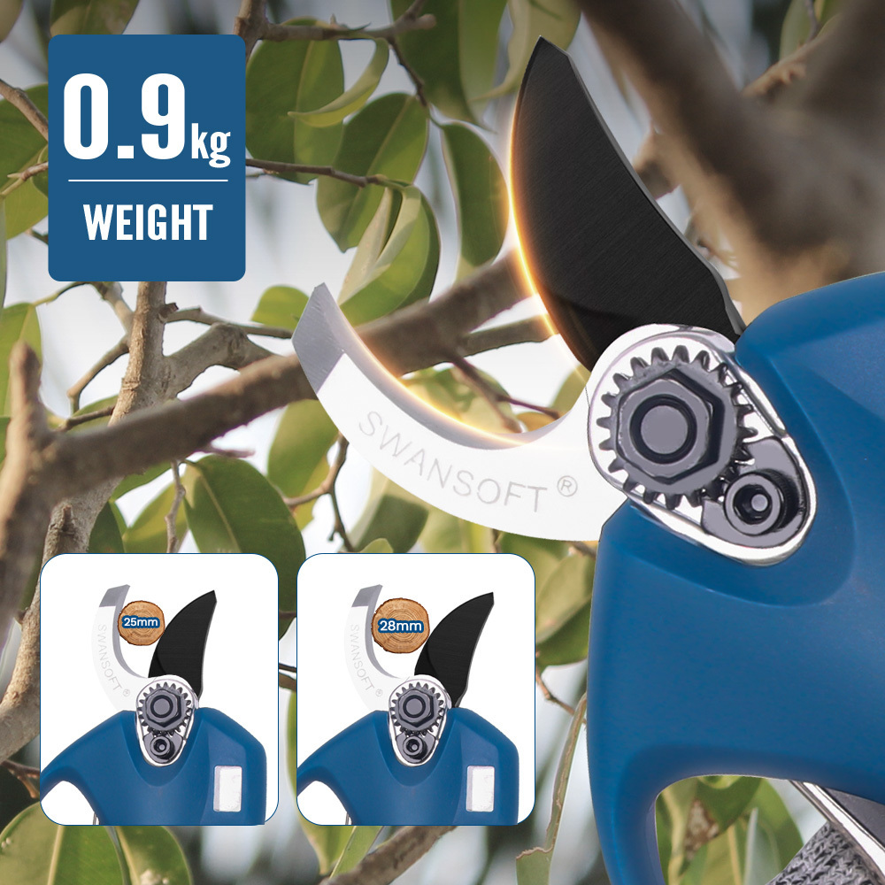 16.8V 2pc Lithium-Ion Battery Branches Scissor Garden Tool Cordless Electric Pruning Shears Secateur Pruner Tree Bonsai Cutter