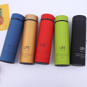 Seaygift personalized customized 500ml portable infuser water bottle vacuum insulated tea filter water bottle for gift