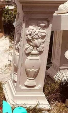 concrete post pedestal mold for house or garden