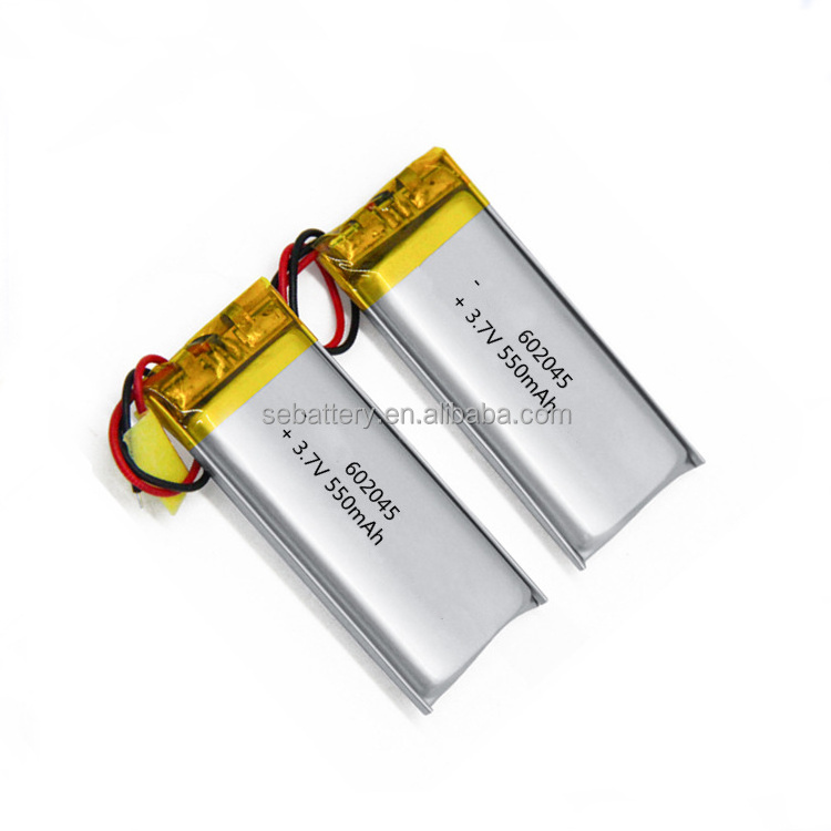 SUN EASE Small PCM Li-polymer Battery LP 602045 500mAh 3.7Volt  Li po akku 3.7v lithium battery 5v 500mah