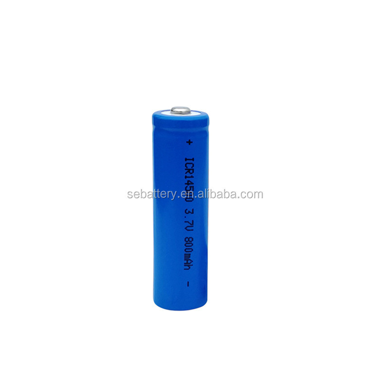 SUN EASE 14500 flashlight aa battery rechargeable li-ion  battery 3.7v cell 14*25mm 14500 500mah 3.7v