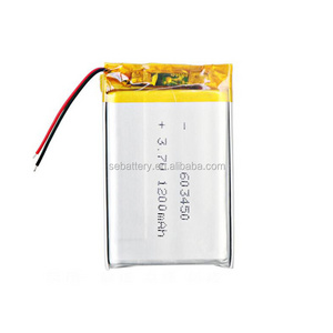 SUN EASE china rechargeable lithium polymer battery 3.7v 503450 603450 103450 1000mAh 1200mAh 1800mAh 1s battery lipo