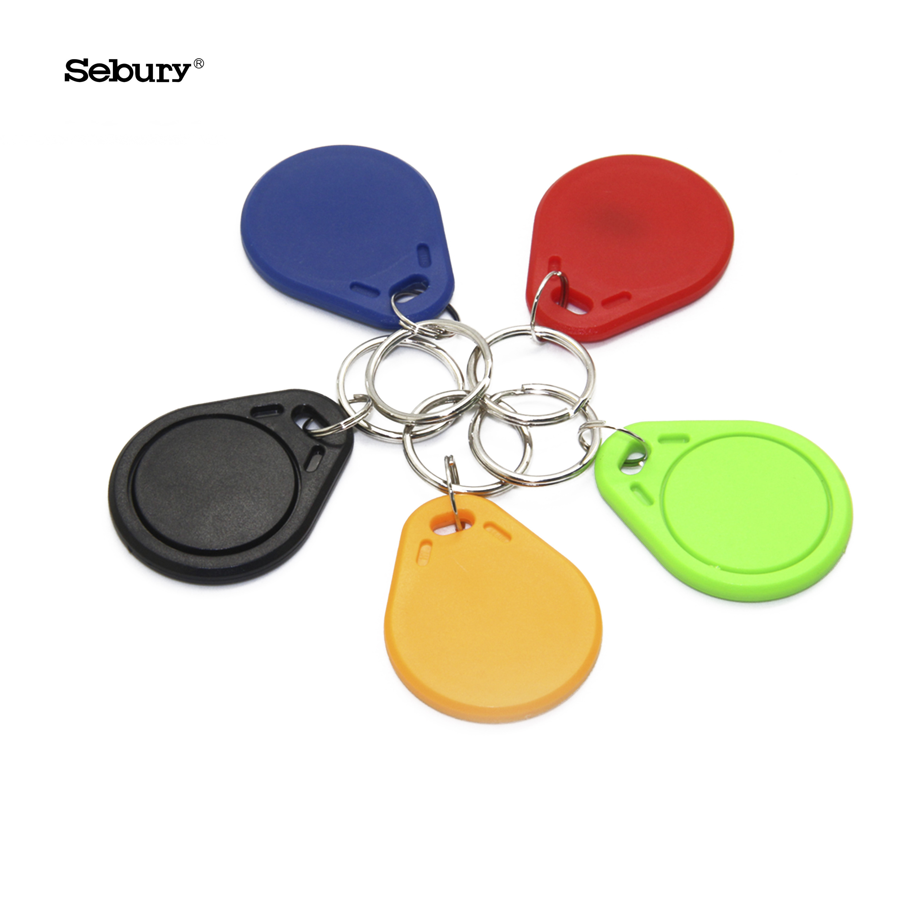 Sebury Customized 125KHz RFID ABS Plastic Key Fobs For Access Control