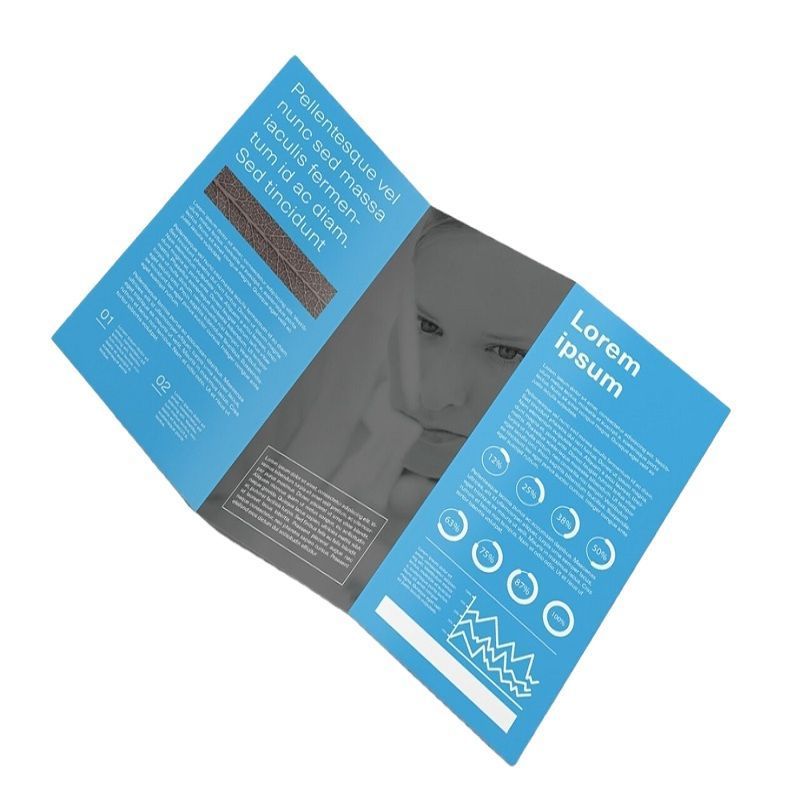 Folding Paper Instruction Booklet Brochure Printing Flyer Custom Full Color Printing Company Advertising Printing Service