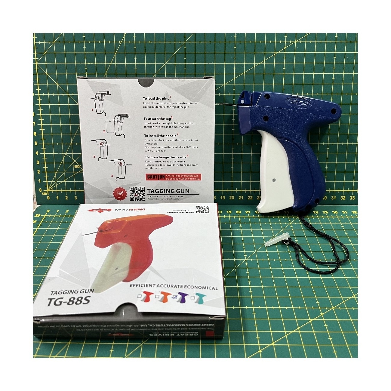 TG-88S TAGGIN GUN INDUSTRIAL SEWING MACHINE ACCESSORY LABEL GUN AND PIN MADE IN TAIWAN