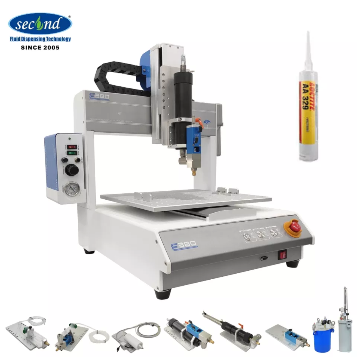 3 axis desktop smt pcb 300ml RTV  liquid silicone adhesive cnc automatic glue dispenser dispensing machine