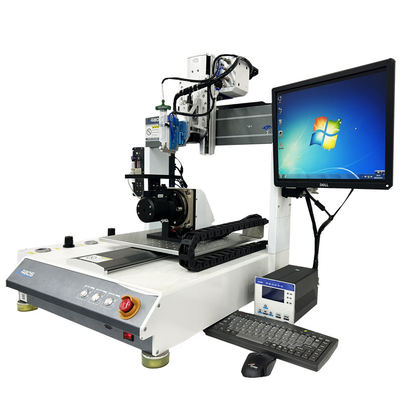 5 axis Servo motor screw desktop high precision ccd visual PCB LED LCD cnc automatic glue dispenser dispensing machine robot