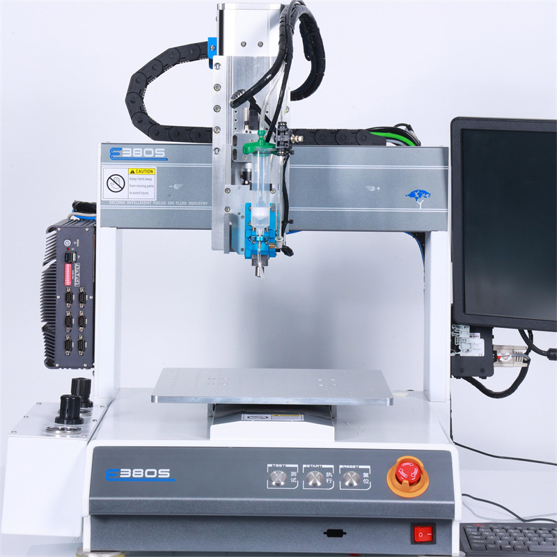 3 axis desktop ccd visual pcb led lcd car speaker epoxy resin adhesive cnc automatic glue dispenser dispensing machine robot