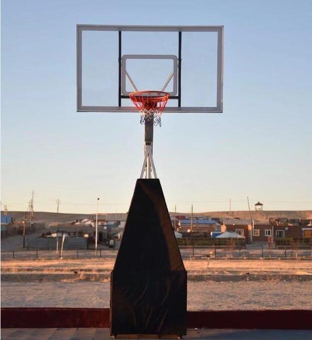 Black color portable basketball hoop movable basketball hoop adult basketball hoop