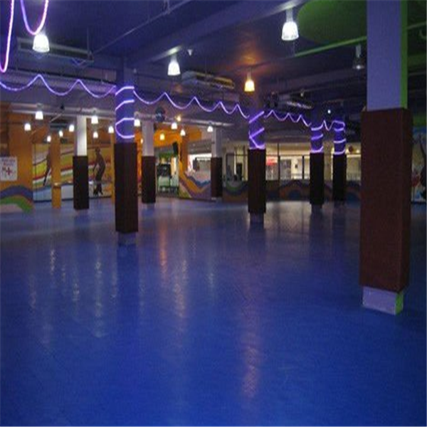 Plastic modular indoor roller skating floors