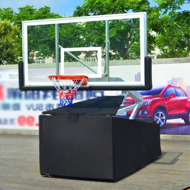 Black color portable basketball hoop movable basketball hoop adult basketball hoop