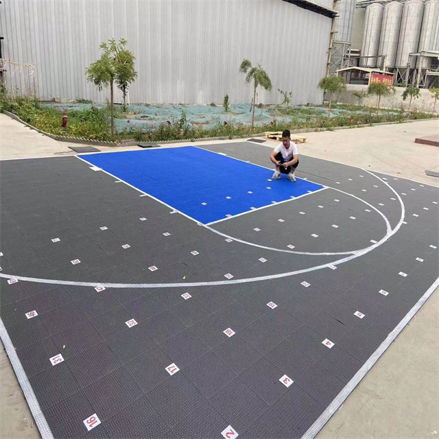 DIY  sport synthetic modular tartan mobile basketball court price